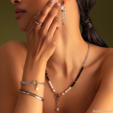 Браслет Coeur de Lion, Black-Silver, 0136/32-1317 17. Германия